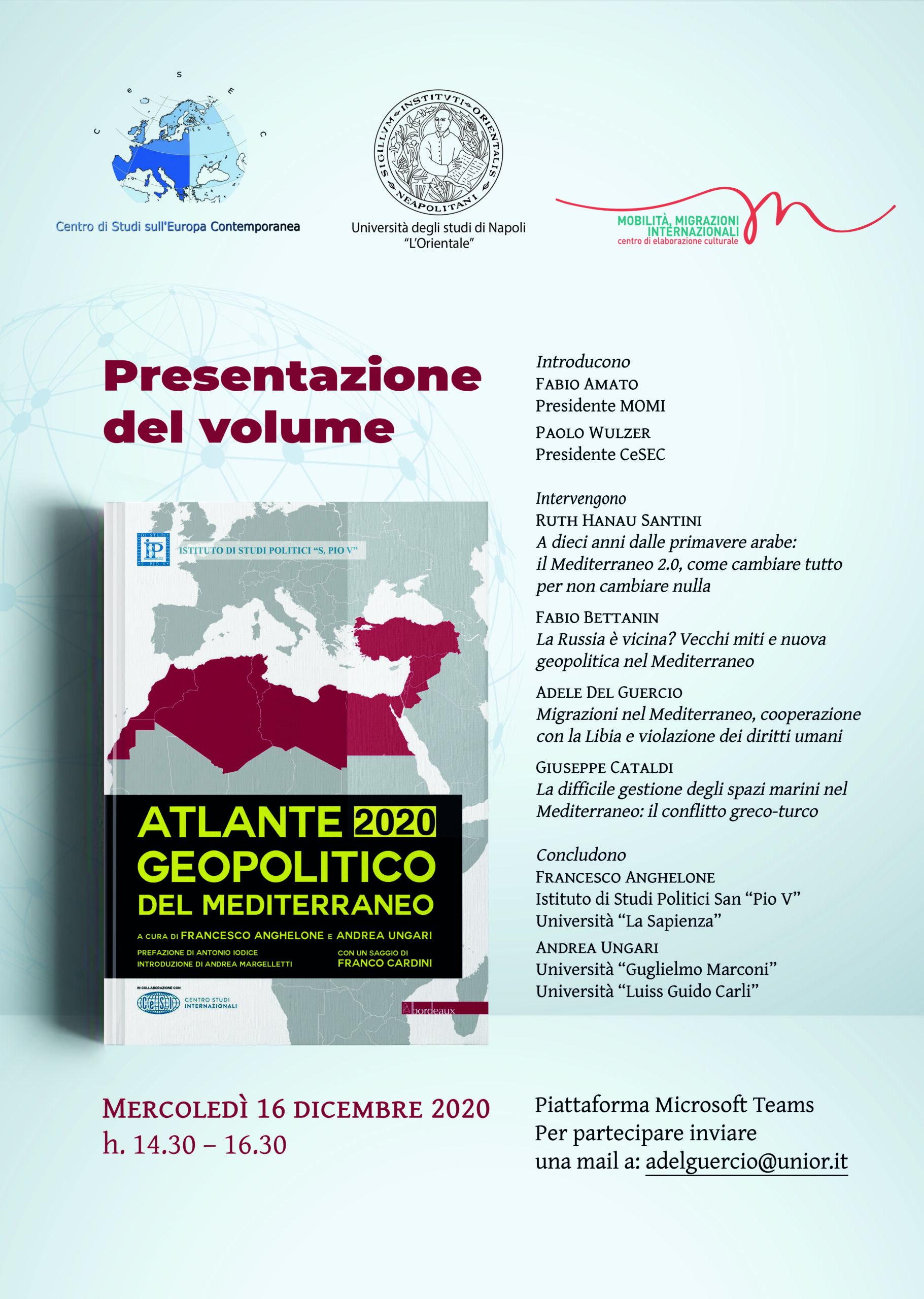 Presentazione dell'Atlante Geopolitico del Mediterraneo2020 – Istituto di  Studi Politici S. Pio V