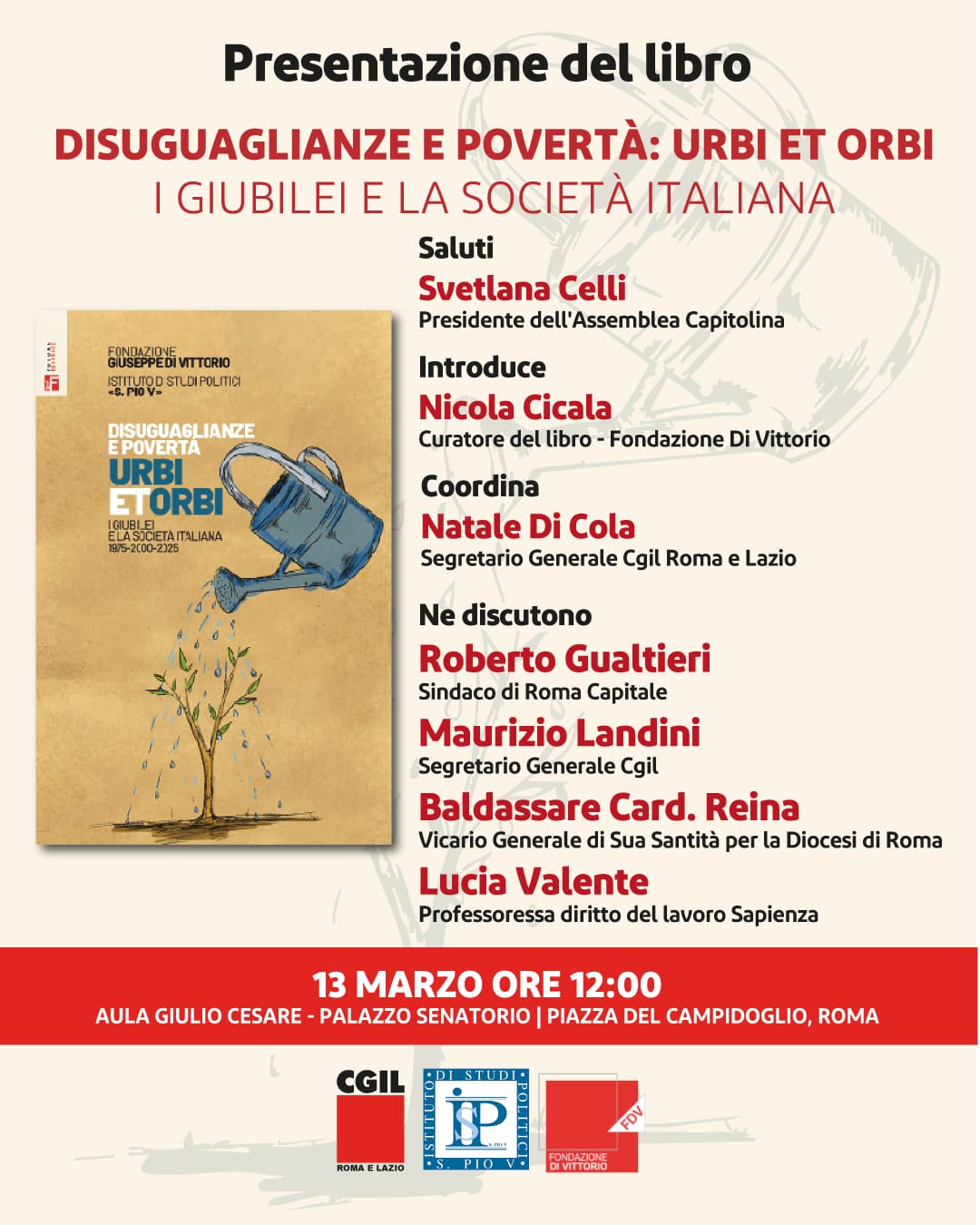 Presentazione di “Diseguaglianze e porvertà: Urbi et Orbi”